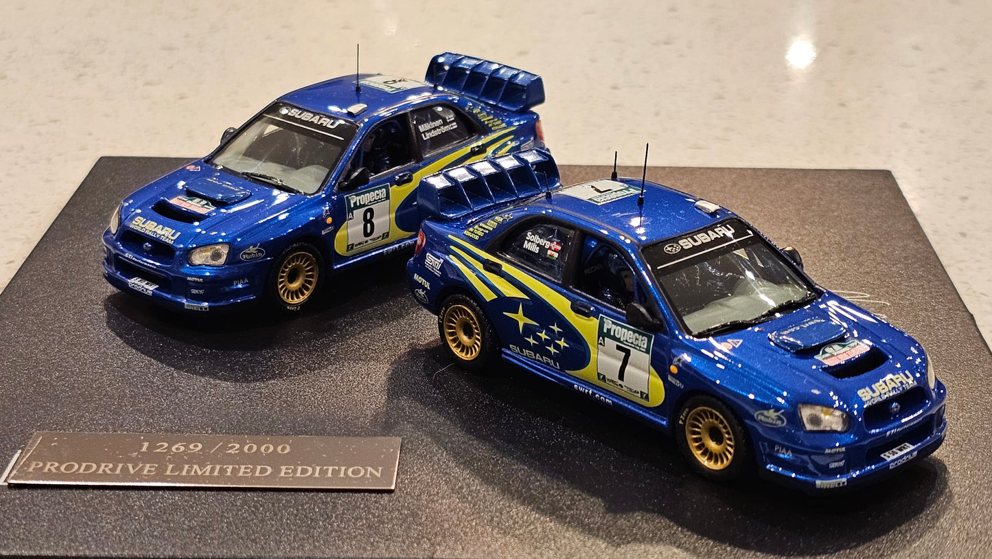 1:43 Prodrive (IXO) Limited Edition Subaru SWRT Model Rally Cars
