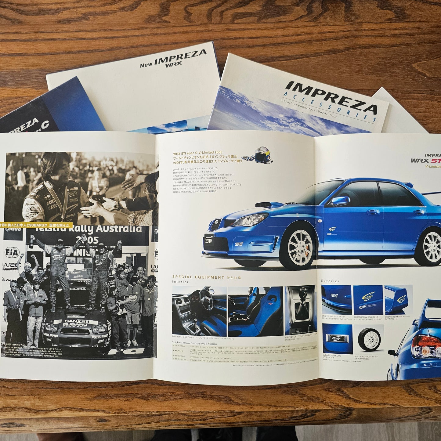 Subaru Hawkeye STI Owners Pack! Ultimate collection of brochures/dealer sheets