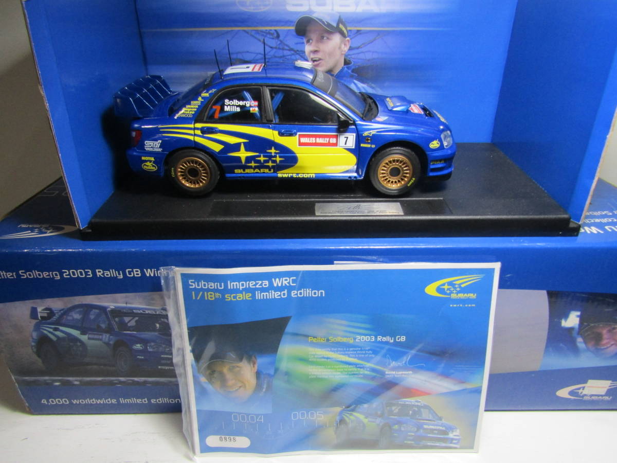 1/18 SWRT Prodrive WRC Car - 2003 Wales Rally GB