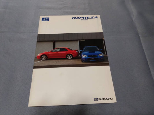 2003 JDM Subaru Impreza Complete Sales Brochure incl. Price List