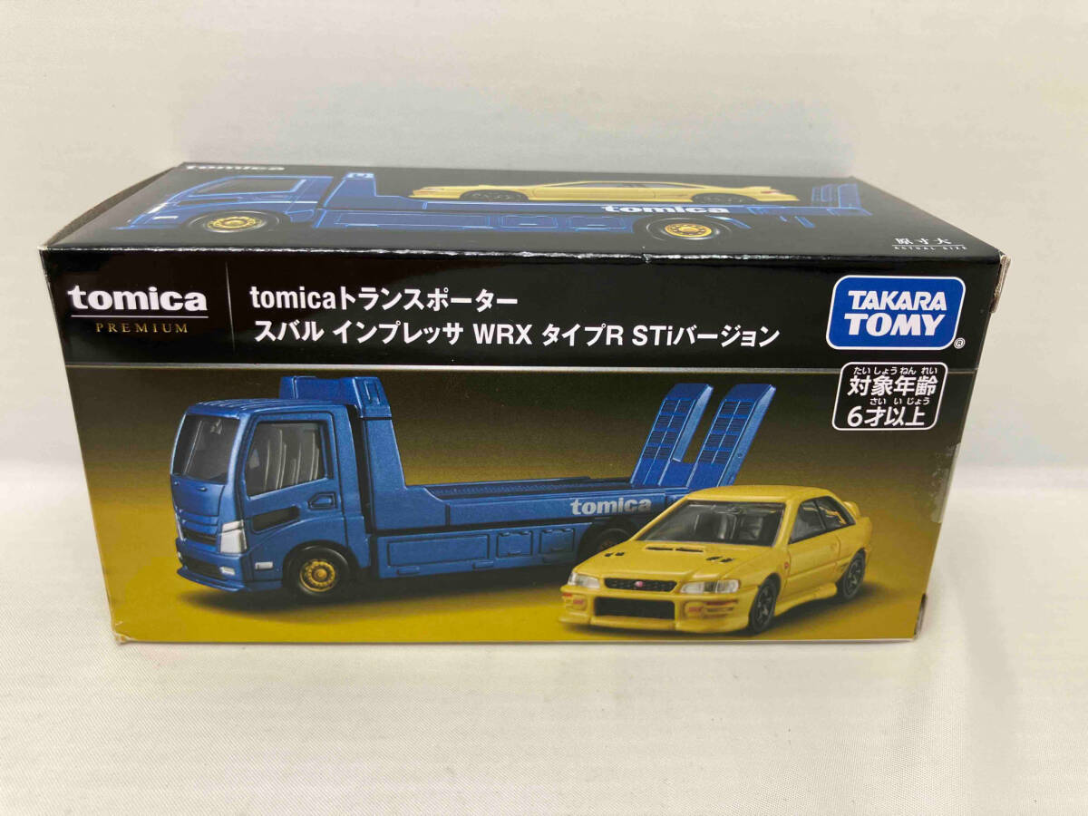 1/64 Tomica/Tomy Subaru WRX STI + Transporter