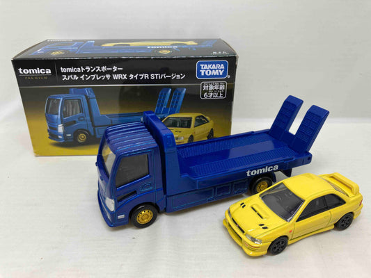 1/64 Tomica/Tomy Subaru WRX STI + Transporter